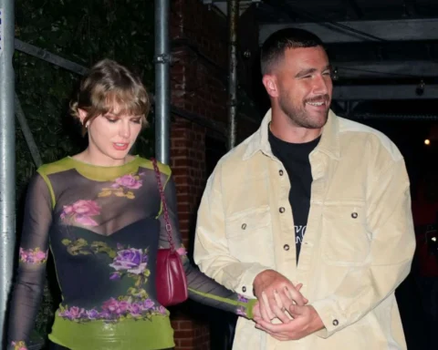 taylor swift with partner travis kelce