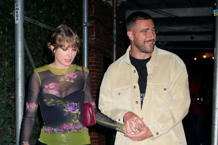 taylor swift with partner travis kelce