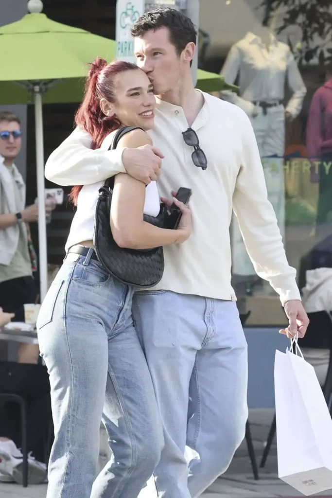 Dua Lipa have expressed happiness with Callum Turner