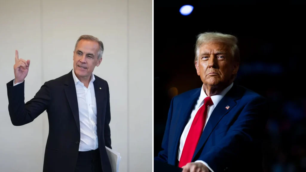 Mark Carney And  Donald Trump